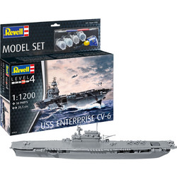 Revell USS Enterprise CV-6 Συναρμολογούμενο Πλαστικό Μοντέλο Καραβιού 1:1200