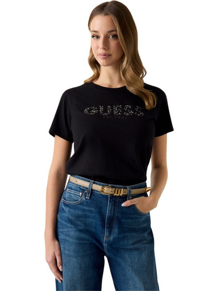 Guess Γυναικείο T-shirt W6GI15K3035-JBLK Μάυρο