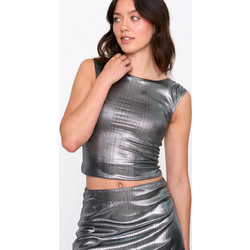 24Colours Womens Silver Top