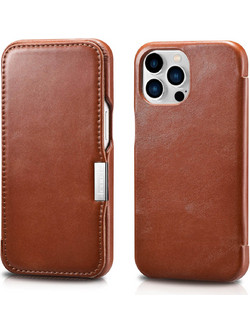 iCarer Vintage Series Side-Open Θήκη Brown (iPhone 13 Pro Max)
