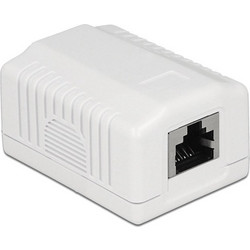 DeLock Μονή Εξωτερική Πρίζα Δικτύου RJ45 σε Λευκό Χρώμα 86196 86196