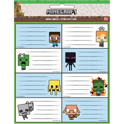 ΕΤΙΚΕΤΕΣ GIM 2 ΦΥΛΛΑ MINECRAFT 775-70046