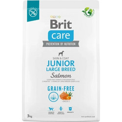 Brit Care Skin & Coat Junior Large Breed Grain Free with Salmon & Potatoes 3kg