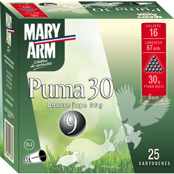 Mary Arm Puma G Φυσίγγια Συγκέντρωσης 16Cal 67mm 30gr 25τμχ