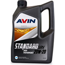 Avin Standard SRV Λάδι Αυτοκινήτου 20W-20 4lt