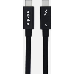 Καλώδιο Thunderbolt 5 1,5 μ. NORDIC - Δεδομένα 80 Gbps, Φόρτιση 240W & Βίντεο 16K