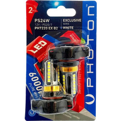 Photon Λάμπα Led Αυτοκινήτου Canbus PSX24W PS24W 12V PG20/7 6000K σετ 2τμχ