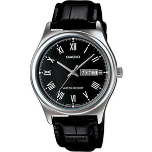 Casio Ανδρικό Ρολόι με Μαύρο Δερμάτινο Λουράκι MTP-V006L-1BUDF Casio Ανδρικό Ρολόι με Μαύρο Δερμάτινο Λουράκι MTP-V006L-1BUDF