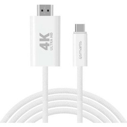 Καλώδιο 4smarts USB-C σε HDMI 2m λευκό