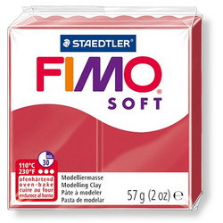 STAED ΠΗΛΟΣ 57gr FIMO SOFT 8020-26 08 CHERRY RED ΜΠΟΡΝΤΩ