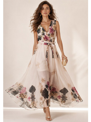 αέρινο floral maxi φόρεμα Amelia