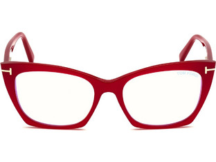 Tom Ford FT5709 072 Γυναικείος Σκελετός Γυαλιών Οράσεως Κοκάλινος Κόκκινος