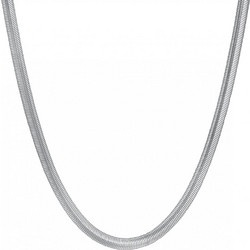 Κολιέ Luca Barra ασημί ατσάλι snake chain 3mm CK2122
