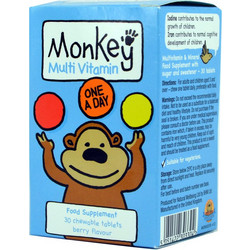 A.Vogel Monkey Kids Multi Vitamin Chewable 30 Μασώμενα Δισκία