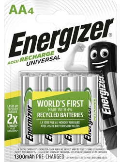 Energizer Accu Recharge Universal AA 1300mAh 4τμχ