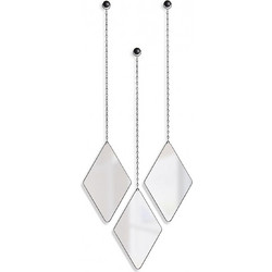 Σετ διακοσμητικοί καθρέπτες τοίχου Umbra Dima Diamond με διαστάσεις 17x1.6x28cm - 3 τεμάχια S-11213