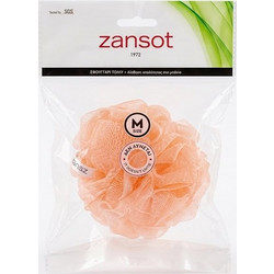 Zansot Medium Σφουγγάρι Μπάνιου Τούλι για Καθαρισμό Σομόν
