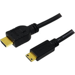 LogiLink Καλώδιο HDMI 1.4 HDMI Male to Mini HDMI Male 2m Black
