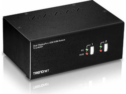 Trendnet KVM Switch TK-240DP 2 x DisplayPort With Audio USB 2.0 Hub