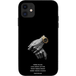Sonique Men's Edition Back Cover με Σχέδιο «Three Rules» (iPhone 11)
