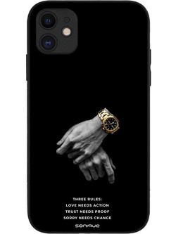 Sonique Men's Edition Back Cover με Σχέδιο «Three Rules» (iPhone 11)