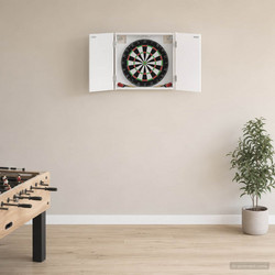 Ντουλάπα Πινάκων Βελών Λευκό 56 x 12 x 53,5 εκ