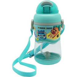 Marcus & Marcus 2 Stage Tritan Sippy Cup Παιδικό Μπουκάλι Πλαστικό BPA Free με Καλαμάκι Μπλε 420ml
