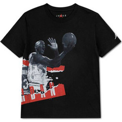 JORDAN MJ HISTORY LESSON SS TEE 95F627-023 Μαύρο