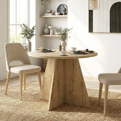 Τραπέζι Tailor Megapap χρώμα sapphire oak O100x75,7εκ
