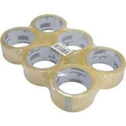 POWERTECH αυτοκόλλητη ταινία PT-1029, διάφανη, 48mm, 60m, 6τμχ