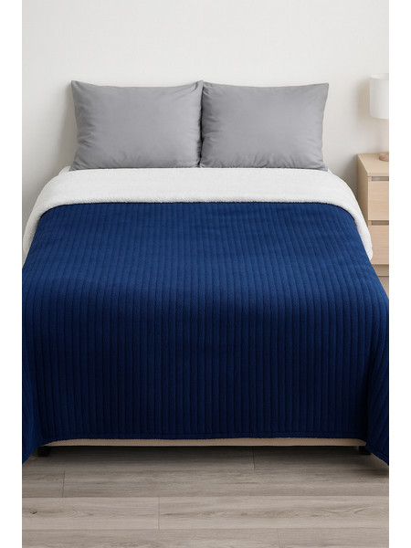 Κουβέρτα Fleece Υπέρδιπλη 220x240 Cosmin Venturi Quilt Blue