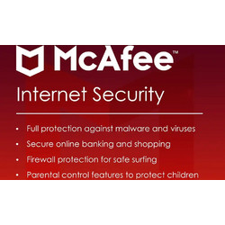 McAfee Internet Security για 1 Συσκευή και 1 Έτος Χρήσης (Ηλεκτρονική Άδεια)