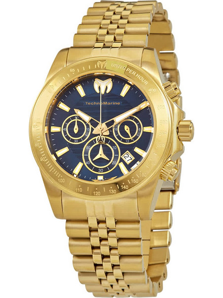 TechnoMarine Manta Ray Ανδρικό Ρολόι Χρονογράφος με Μπλε Καντράν TM-219024