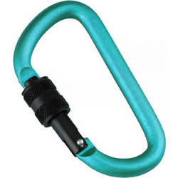 MUNKEES D-SHAPE CARABINER WITH SCREW LOCK 8Χ80 MM (3248)