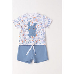 IDO SHORT SLEEVED SET - 4.G059/00 - ΑΓΟΡΙ - WHITE-ORANGE