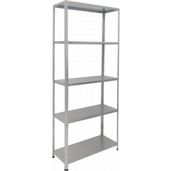 Μεταλλική Ραφιέρα Γαλβανιζέ Με 5 Ράφια 75x30x170cm 610414