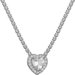 Prince Silvero Γυναικείο Κολιέ Ροζέτα από Ασήμι 925 3A-KD630-1
