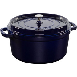 Staub La Cocotte 28cm round, Dark Blue, Cast Iron