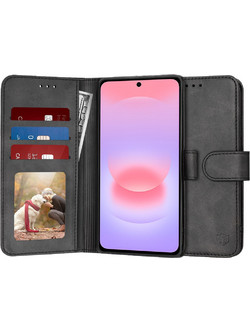 Techsuit Diary Book Black (Samsung Galaxy A37 5G)