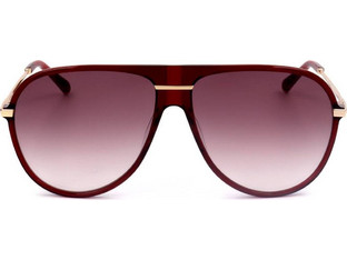 Maje MJ5010 005 Γυναικεία Γυαλιά Ηλίου Aviator Μεταλλικά Χρυσά με Καφέ Φακό