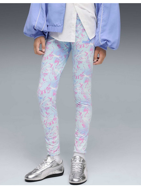 PUMA Παιδικό Αθλητικό Κολάν TWEENERVERSE AOP Leggings G BLUE παιδιά