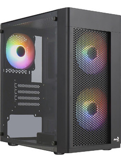 Aerocool Hexform V2 Gaming Mini Tower Κουτί Υπολογιστή με Πλαϊνό Παράθυρο