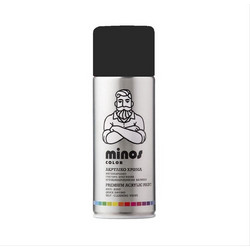 Minos Σπρέι Βαφής RAL9017 Μαύρο Gloss 400ml