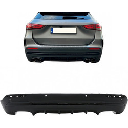 Diffuser Πίσω Προφυλακτήρα Για Mercedes-Benz GLA H247 2020+ GLA45 Amg Look Για Amg Sport Line Προφυλακτήρες Black Edition
