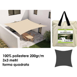 Σκίαστρο μουσαμάς 3.0x3.0 εκρού 823626