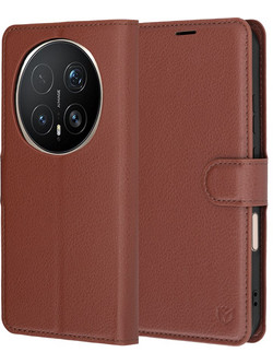 Techsuit Leather Folio Θήκη (Honor Magic8 Pro) Brown