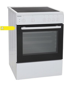 Eskimo ES 4030 W Κουζίνα Ηλεκτρική 72lt με Κεραμικές Εστίες 60cm
