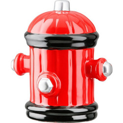 Money Box Hydrant Ceramic Red 15X12X16Cm 15X12X16Cm ArteLibre 05161389