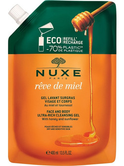 Nuxe Reve De Miel Cleansing Face & Body Gel Refill Αφρόλουτρο σε Gel για Ξηρό Δέρμα 400ml