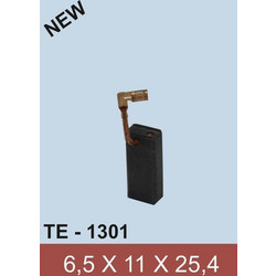 Κάρβουνα 6,5X11,0X25,4 Καλώδιο